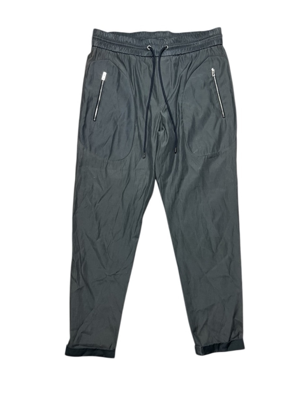 rag & bone Women’s S Gray Tapered Jogger Pants Zip Pocket Minimalist Made in USA